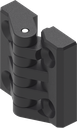 Charnière 180° renforcée, polyamide GF noir
