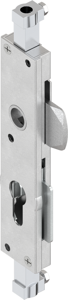 Stangenslot links voor profiel-halfcilinder en voor ronde sluitstang slag 18 mm, Staal verzinkt