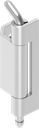 120° Scharnier, RVS 304, exclusief borgring 000041