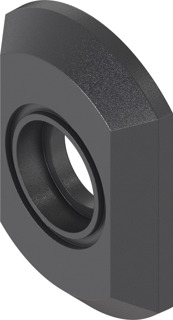 rosace moulée, polyamide GF noir