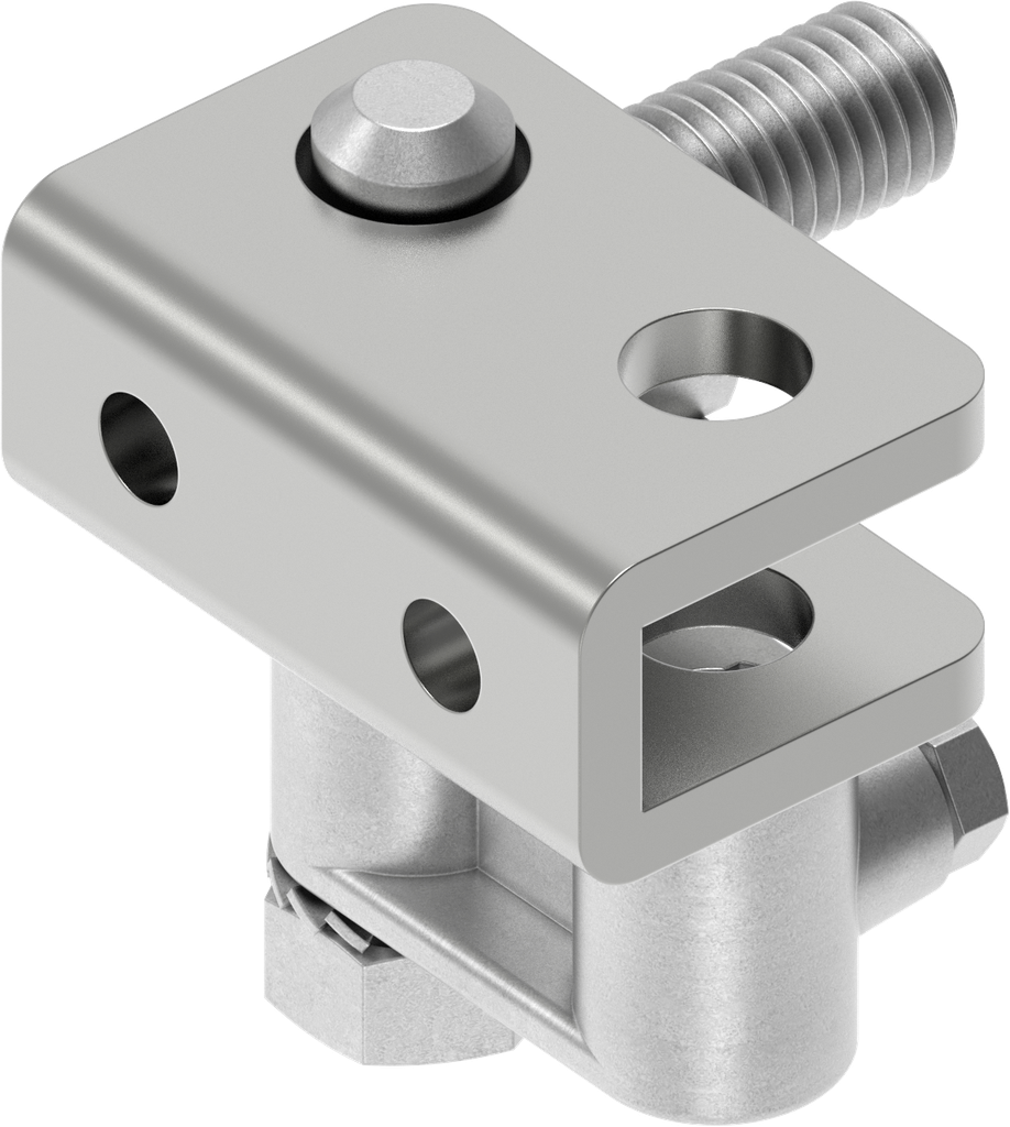 Drukbeslag met oogdeel, Staal verzinkt