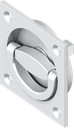 Inserto de manilla de anillo, zamak recubierto de polvo de color plata