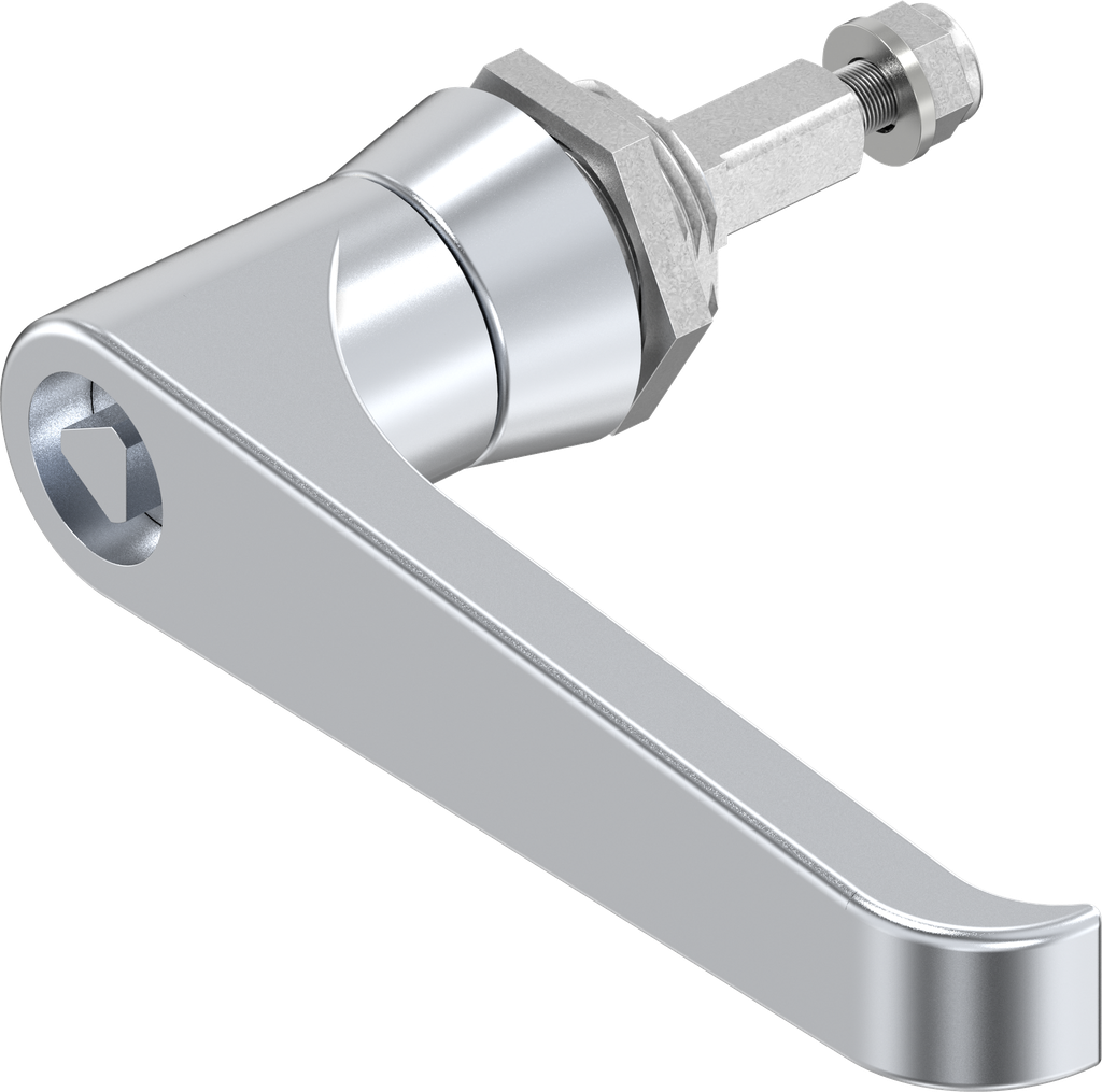 L-handle triangular 8, Zinc die chrome-plated