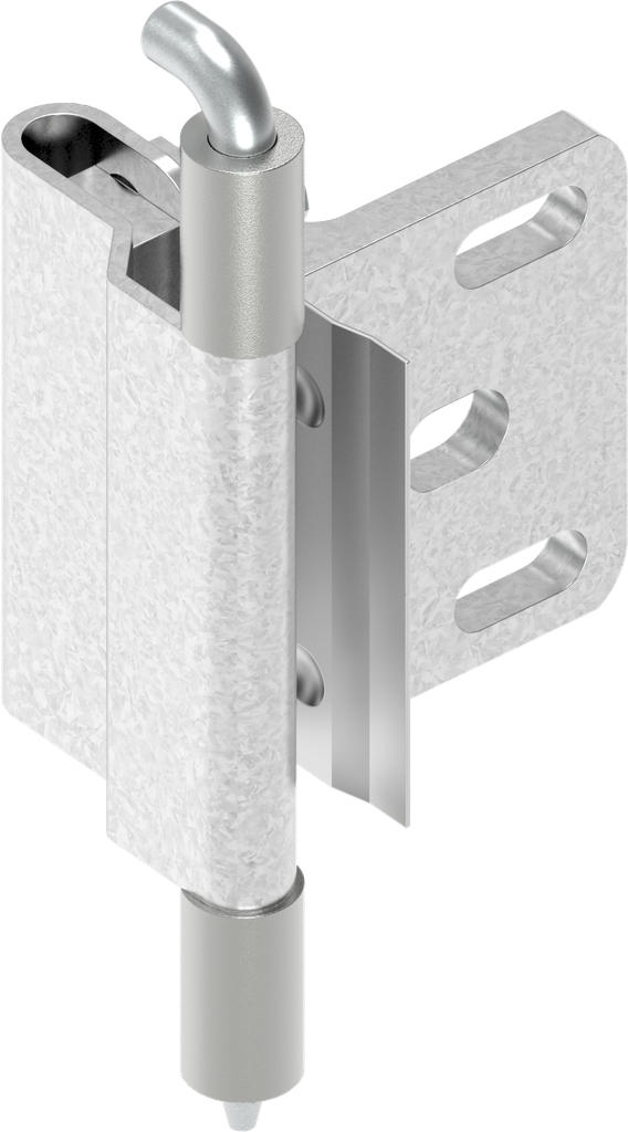 130° Spring-loaded hinge, Steel zinc-plated