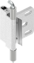 130° Spring-loaded hinge, Steel zinc-plated