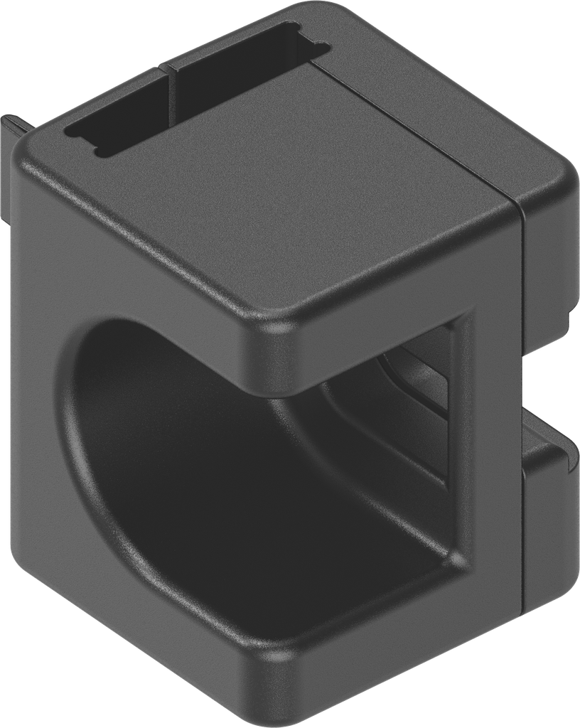 guide pour tringle plate 14x3, polyamide noir