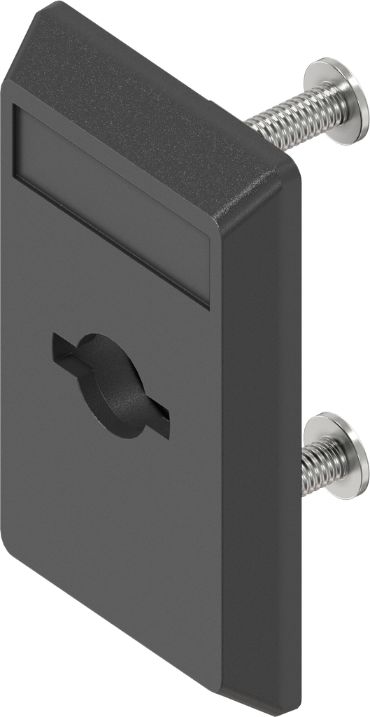 capotage court pour double barre, polyamide GF noir