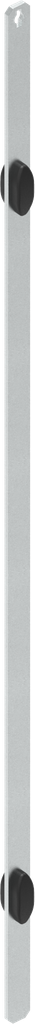 Varilla plana con pastilla, acero galvanizado