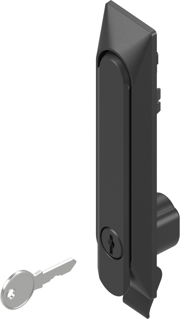Zwenkgreep Eco 1150 sleutelnummer EK 333, polyamide en GD-Zn (Zamak) zwart gepoedercoat