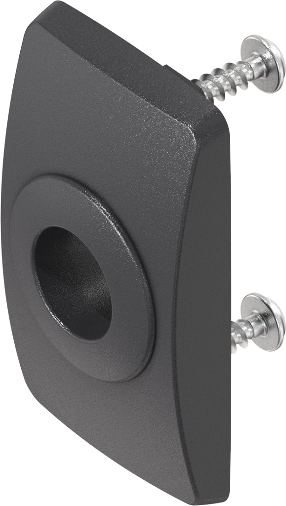 Embellecedor corto para inserto cuadradillo, triángulo, Daimler Benz y ranura, poliamida GF negro