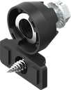 Sluitlipadapter met montagebeugel, PBT GF en polyamide GF zwart
