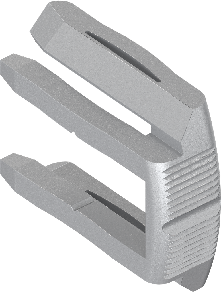 Montageveer voor slothuis met bedieningssluitlip, polyamide GF kiezelgrijs