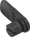 Linguetta intaglio 2x4 con O-ring, poliammide GF nero