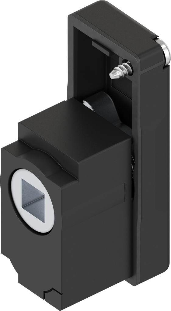 Locking set with insert square female 8, Polyamide GF black