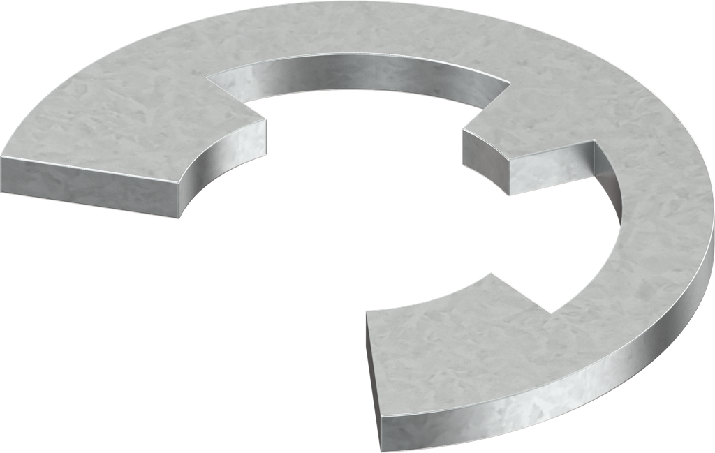 Arandela de seguridad 8, acero galvanizado
