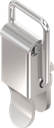 Spanslot met spanbeugel zonder oog voor hangslot, met montagegaten, RVS 304