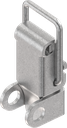 Toggle latch with wire toggle latch with padlock facility, drilled, Steel zinc-plated DS plus top coat