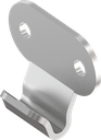 gancho, con perforación, acero inoxidable AISI 304