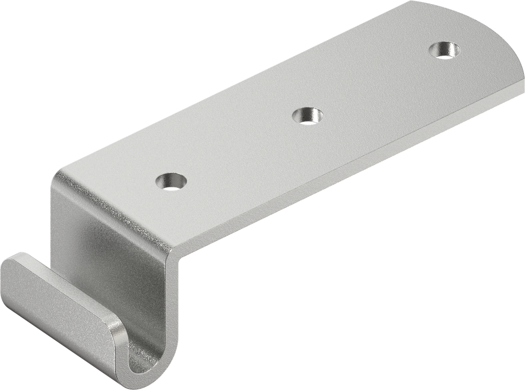 Hook, drilled, Steel raw