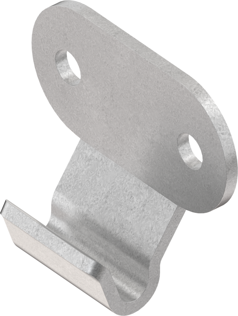Hook, drilled, Steel zinc-plated DS plus top coat
