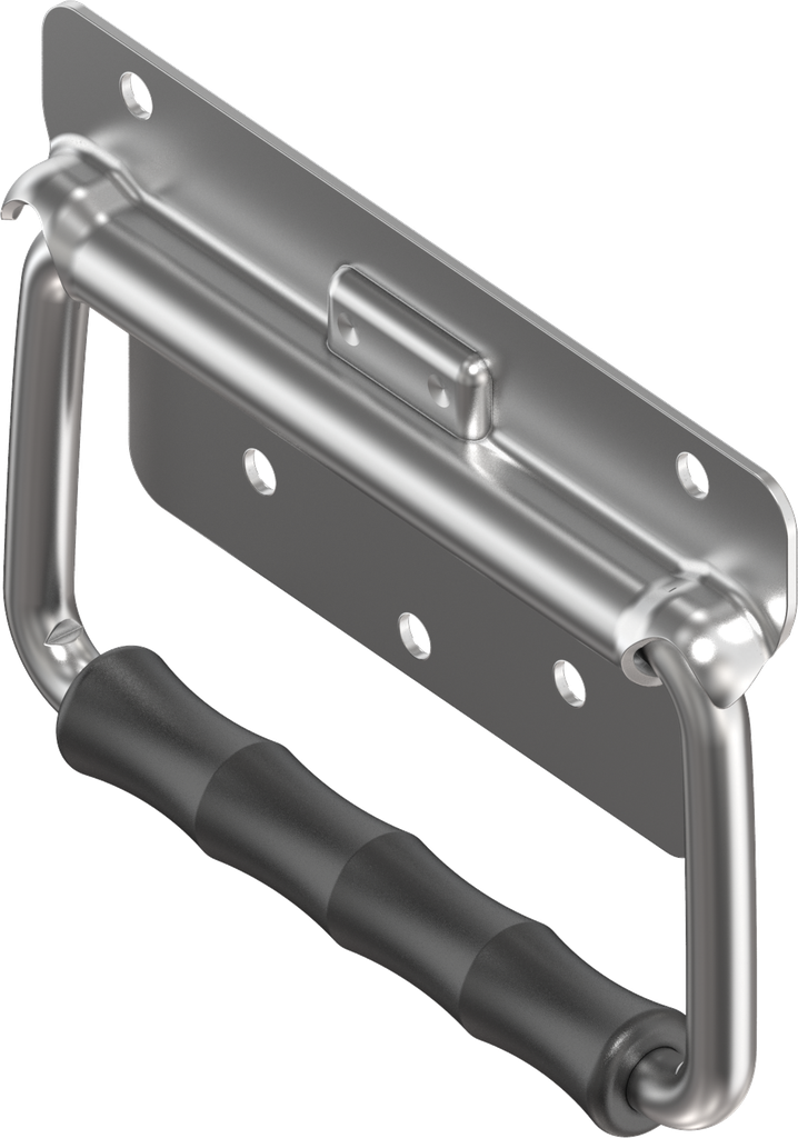 Chest handle with leaf spring, Stainless steel AISI 304; 6040-U23-PC