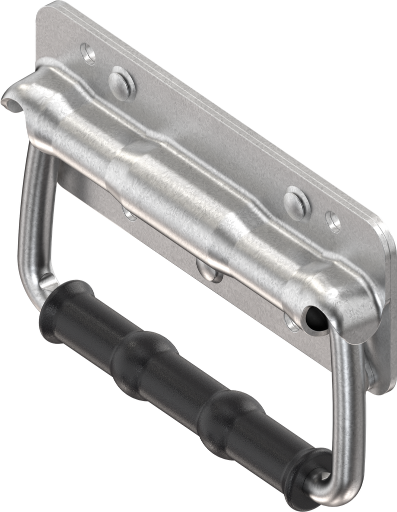 Klappgriff ohne Torsionsfeder, Stahl verzinkt DS plus Top Coat
