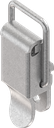 fermeture à genouillère avec étrier de serrage non cadenassable, percée, acier zingué, passivé (couche épaisse) plus Top Coat