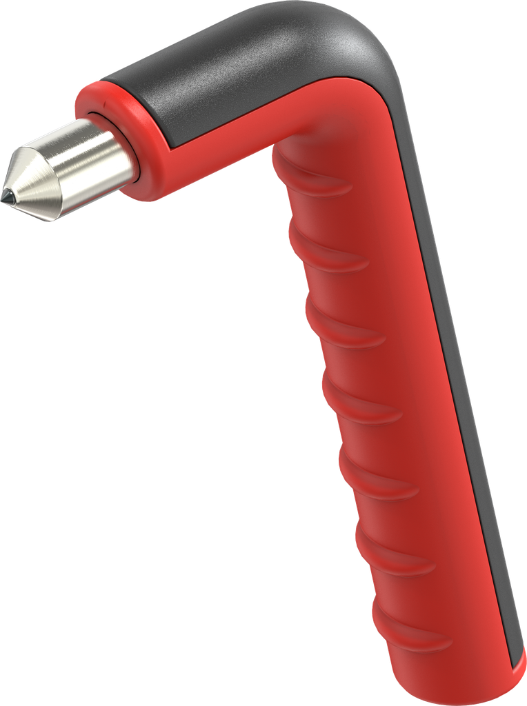 Emergency hammer Basic, acier et polyamide rouge