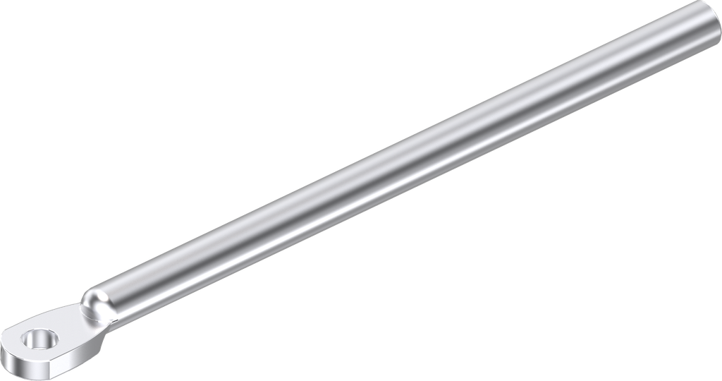 Rundstange L = 800 mm, Stahl verzinkt