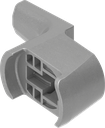 Came d'encliquetage H = 24 mm, polyamide GF gris argent métallisé