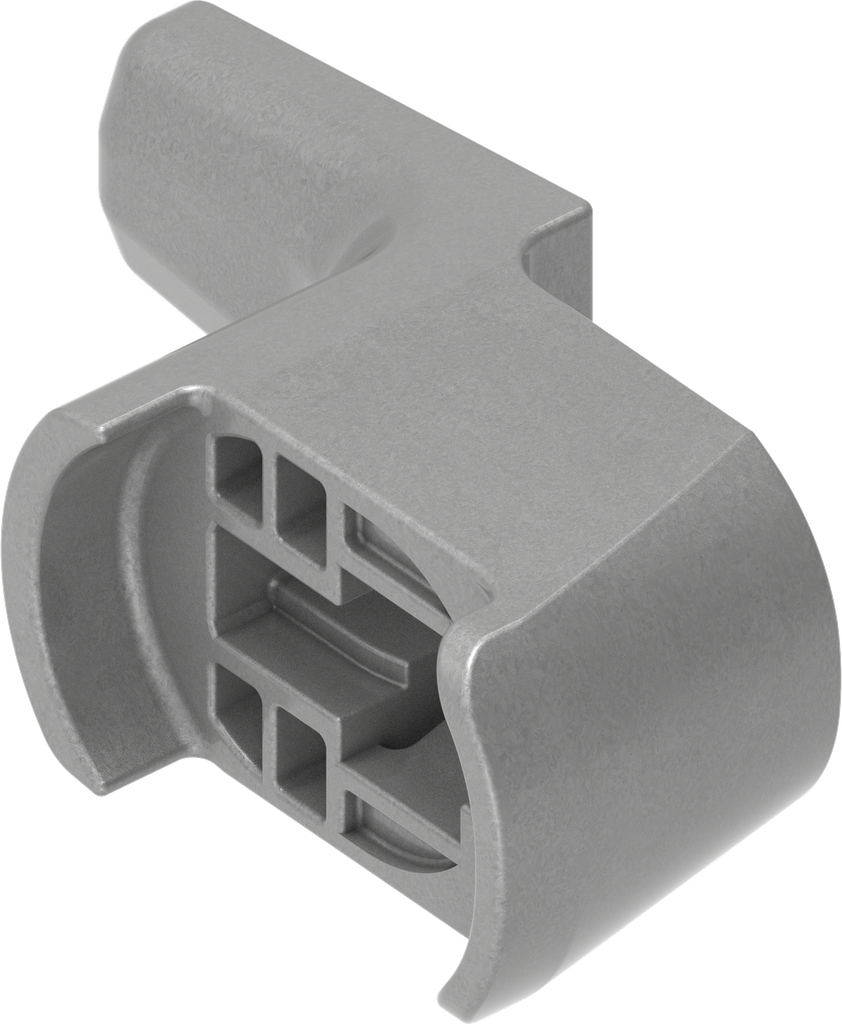 Came d'encliquetage H = 24 mm, polyamide GF gris argent métallisé