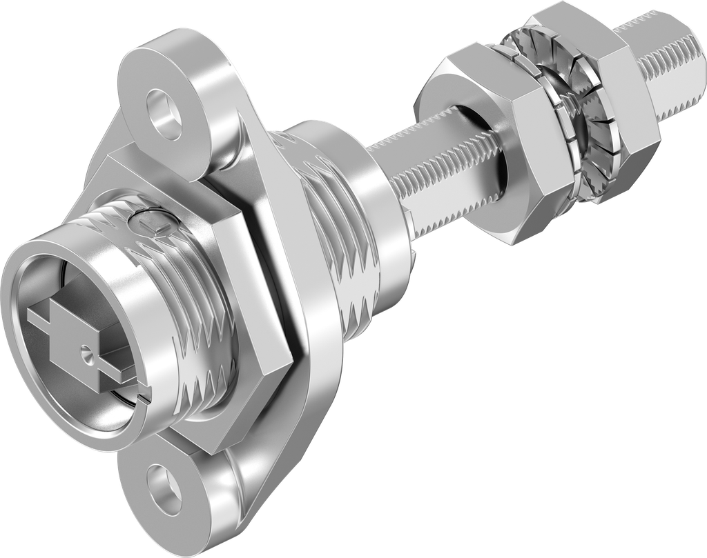 Draai-span-slot spoorwegen links met uitsteeksel voor verzonken montage, RVS 316
