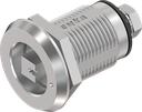 verrou à compression carré 7 avec marquage, version gauche, inox AISI 316