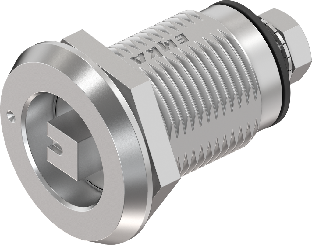 Draai-span-slot rechts vierkant 7 met aanduiding, RVS 316