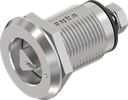 verrou à compression triangle 8 avec marquage, version gauche, inox AISI 316
