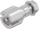 Inserto doble barra 3, acero inoxidable AISI 303