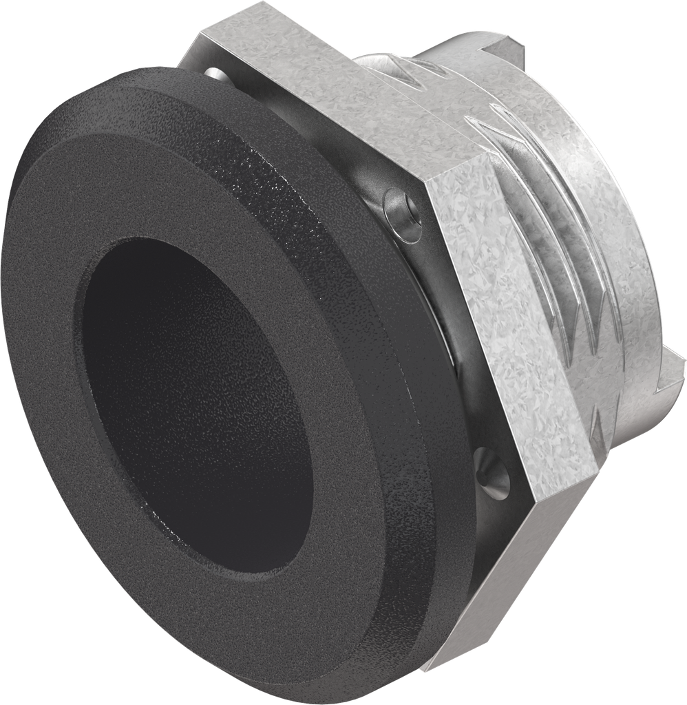 Carcasa, inyectada, zamak recubierto de polvo negro