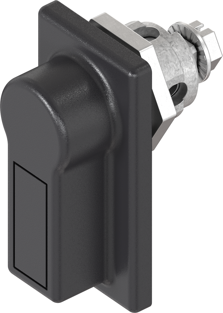 Chiusura 1/4 di giro per maniglia a filo senza chiave, zama e poliammide nero