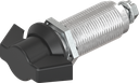Knevelslot zonder cilinder, Zamak en polyamide zwart