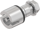 Inserto doble barra 3, acero inoxidable AISI 316