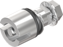 Insert double bit 5, Stainless steel AISI 316 pickled, passivated and electrolytically polished