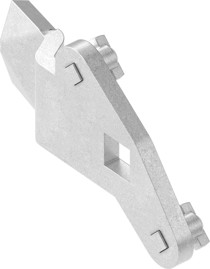 Vleugellip rechts, Staal verzinkt