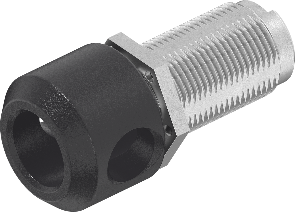 Cuarto de vuelta para candado, zamak recubierto de polvo negro