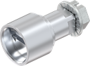 Insert slot 2 x 4 coinproof, Zinc die chrome-plated