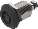 Draai-span-slot vierkant 8, RVS 316 zwart gepoedercoat