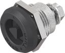 Trilvast slot driekant 7, Zamak zwart gepoedercoat