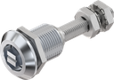 Compression latch with adjustable cam height, railway version, Zinc die chrome-plated
