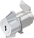 Wing knob quarter turn, Zinc die silver