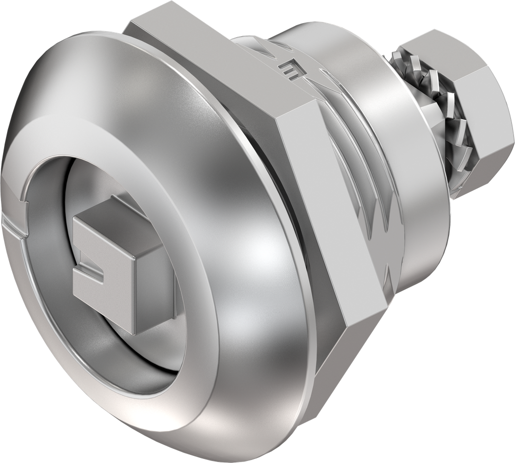 verrou à compression carré 7, inox AISI 316