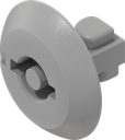 Insert part double bit 5 for assembly without tools, Polyamide GF light grey